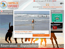 Tablet Screenshot of camping-loperhet.com