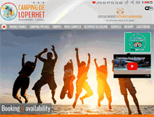 Tablet Screenshot of en.camping-loperhet.com